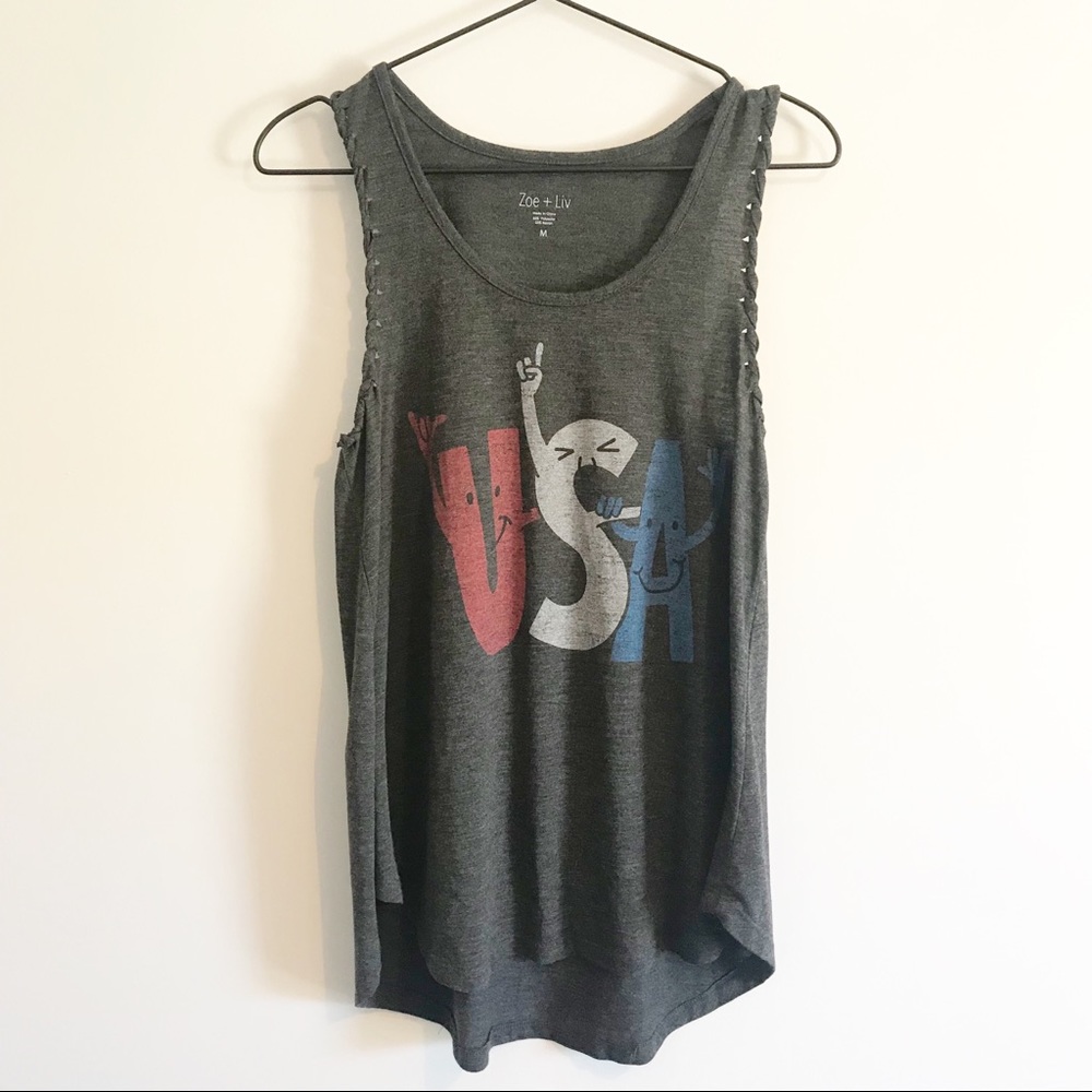 ZOE + LIV USA Braided Tank Top 🇺🇸
